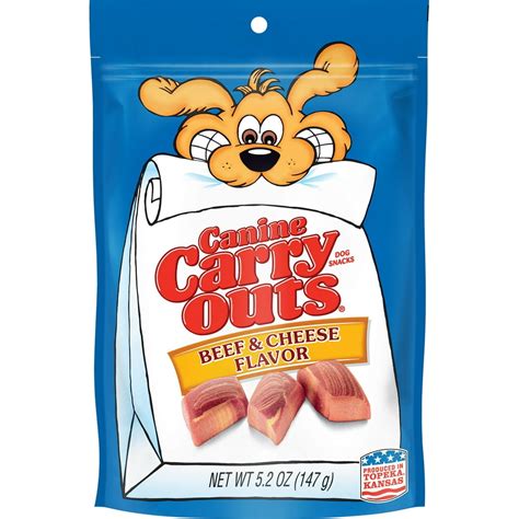 Canine Carry Outs Beef & Cheese Flavor Dog Snacks, 5.2-Ounce Bag - Walmart.com - Walmart.com