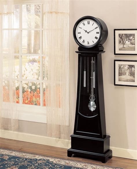 Black Grandfather Clock 900726, Coaster Furniture