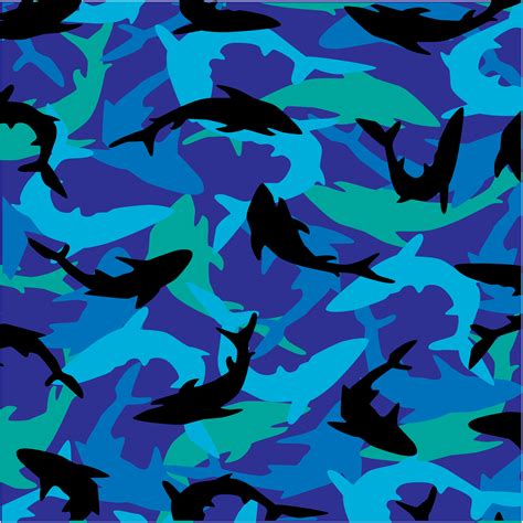 overlapping sharks background pattern 342540 Vector Art at Vecteezy