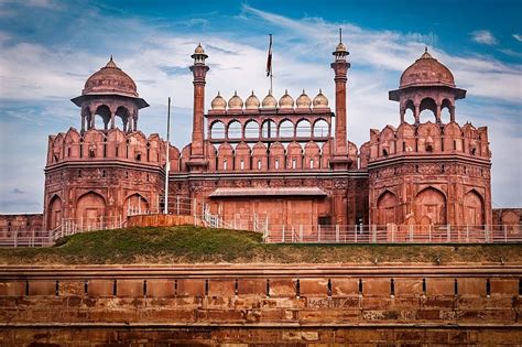 Lahori Gate Of Red Fort Lal Qila Constructed In 17th Century By Mughal King Shah Jahan Unesco ...