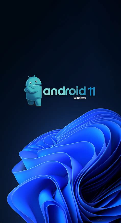 Android 11 Dark, Windows, Blue, Logo, HD phone wallpaper | Peakpx