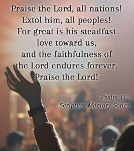 Psalm 117 Praise the LORD, all you nations; (Listen to, Dramatized or ...