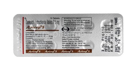 Buy Aricep, Donepezil Online - buy-pharma.md