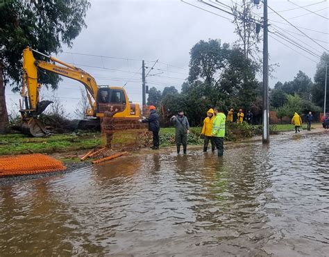 Ciudad de Curicó enfrentó con trabajos de mitigación frente de mal ...