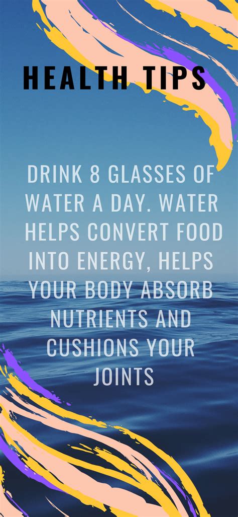 Why You Should Drink 8 Glasses Of Water Nutrient, Health Tips ...