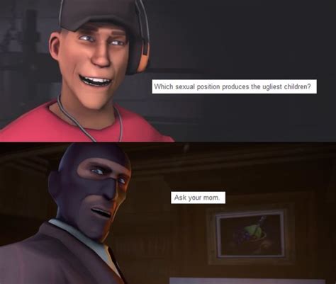 Team Fortress 2 text post w/ Spy & Scout