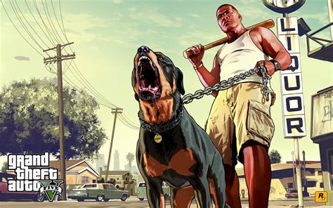 ArtStation - Franklin & Chop The Dog GTA 5 Story Mode Artwork