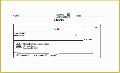 Large Fake Check Template Free Of Blank Check Template – 30 Free Word Psd Pdf & Vector ...