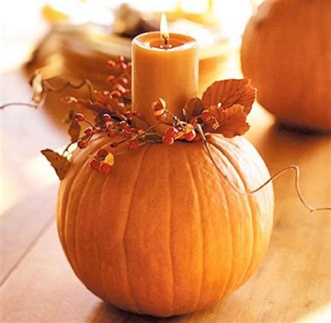 DIY Pumpkin Candle Centerpiece Pictures, Photos, and Images for ...