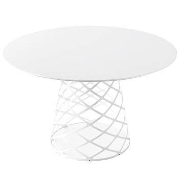 Aoyama dinner table, 120 cm, white | Coffee table white, Gubi, Danish design store