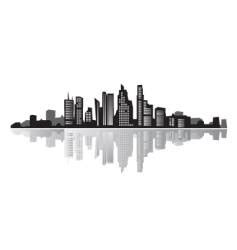 Cityscape silhouette Royalty Free Vector Image