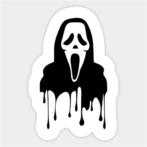 scream ghostface by yourluckytee-999 | Spooky tattoos, Spooky stickers, Sticker art