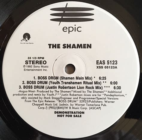 The Shamen – Boss Drum (1992, Vinyl) - Discogs