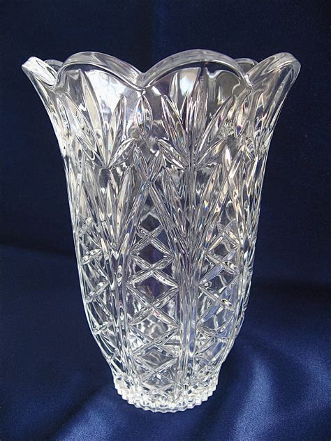 Cut Crystal Vintage Flower Vase