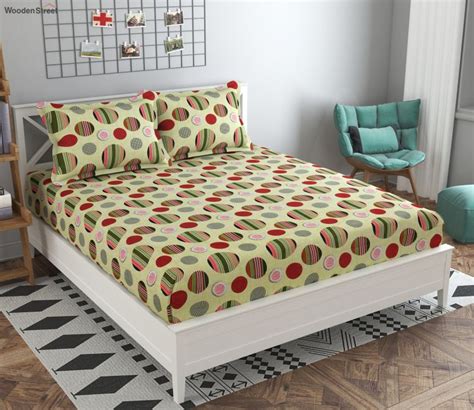 Buy Geometric Double Bed Sheets Online @upto 70% Off