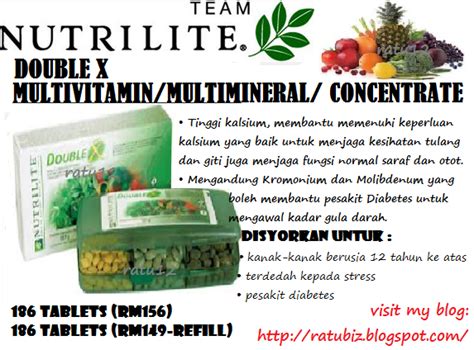 PRODUK KESIHATAN DAN KECANTIKAN ANDA: AMWAY PRODUCT (NUTRILITE® DOUBLE X® Vitamin/ Mineral ...