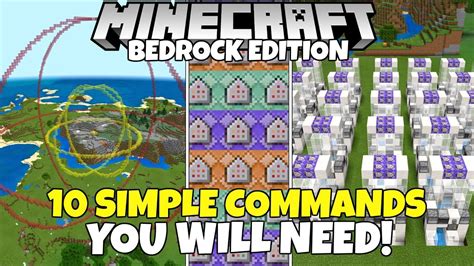 10 Simple & Useful Commands You WILL NEED! Minecraft Bedrock Edition ...