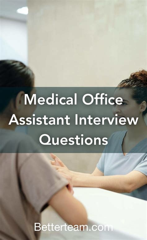 Medical Office Assistant Interview Questions | Medical assistant ...