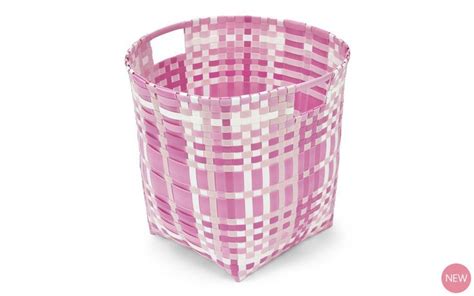 Pink Woven Storage Basket | Childrens room decor, Home furnishings, Childrens accessories