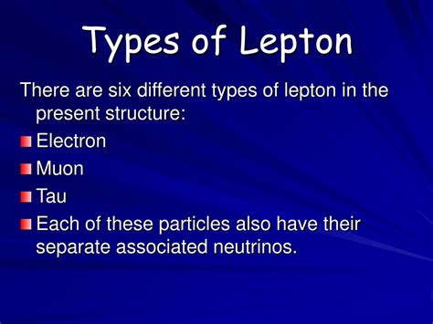 PPT - LEPTONS PowerPoint Presentation, free download - ID:6080457