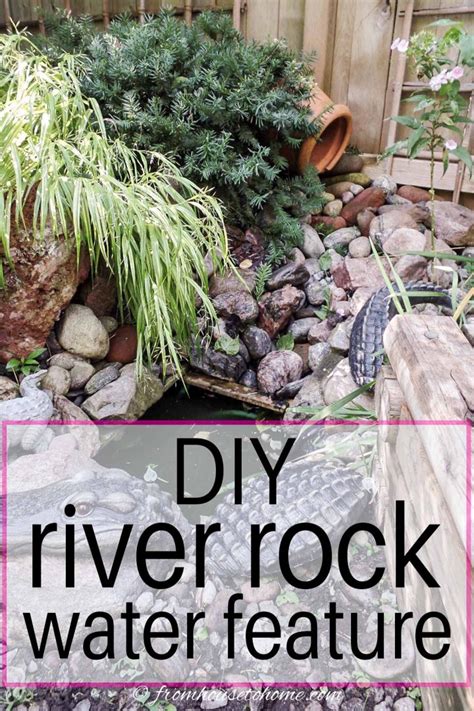 River Rock DIY Water Feature (How To Make A Mini DIY Waterfall)