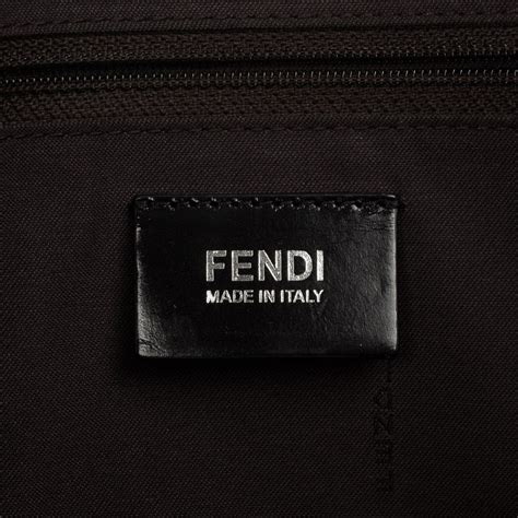 Fendi Brown Pequin Striped Shopper Bag Fendi label – Inside The Closet