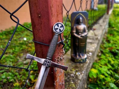 VINTAGE MEDIEVAL SWORD letter opener with templar cross,Templar sword ...