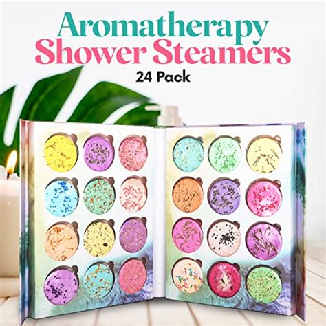 Marvelous Essentials 24-Pack Shower Steamer – Aromatherapy Shower Steamer Tablets with Pure ...