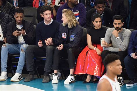 Celebrities sitting courtside at NBA All-Star Game