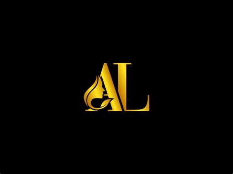 Premium Vector | Gold and black logo with the title al