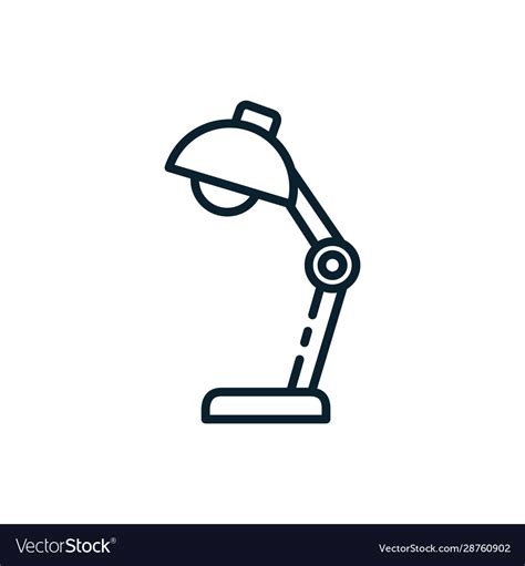 Isolated desk lamp design Royalty Free Vector Image