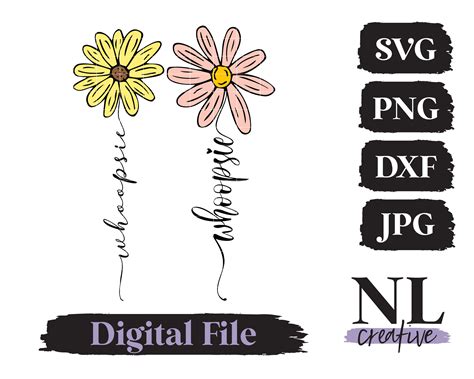 Whoopsie Daisy SVG Layered Cut File Cricut Silhouette - Etsy