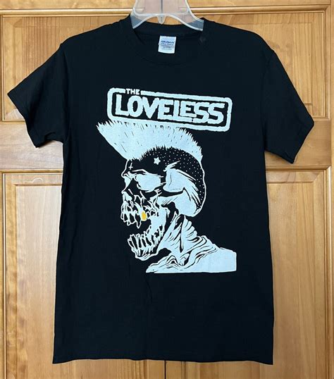 The Loveless Band T shirt Black White Skull with Moha… - Gem