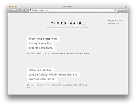 Haiku Time with Times Haiku - ChurchMag