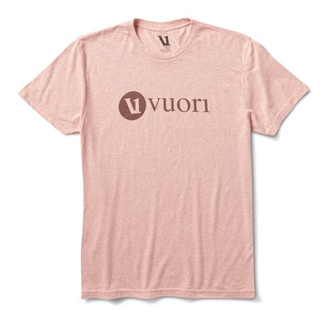 V1 Vuori Wordmark Logo Tee | Burnt Clay Heather – Vuori Clothing