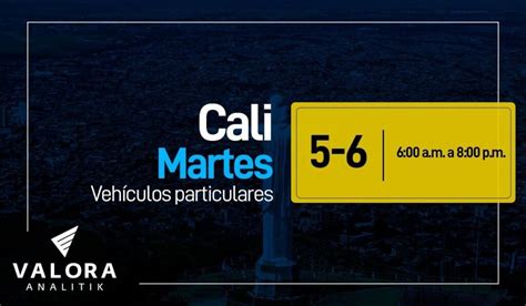 Pico y placa Cali: vehículos con restricción hoy martes 9 de mayo