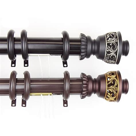 Shop InStyleDesign Scroll Decorative Traverse Rod with Center Open Rings - Free Shipping Today ...