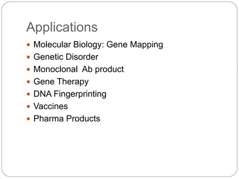 Applications of genetic engineering in medicine | PPT