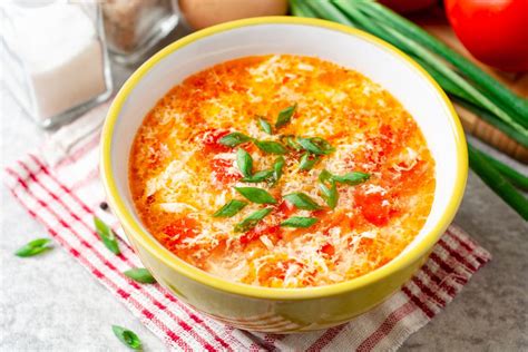 Tomato Egg Drop Soup