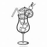 Cocktail Colouring Pages Sketch Coloring Page sketch template