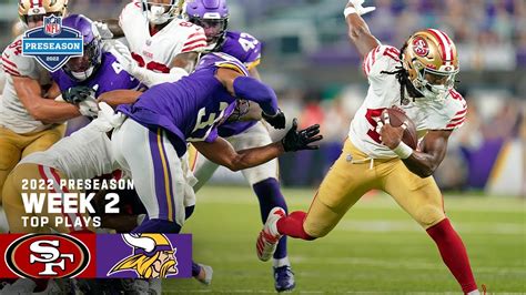 San Francisco 49ers Top Plays vs. Minnesota Vikings | 2022 Preseason ...