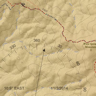 Iron Springs, Arizona 7.5 Minute Topographic Map - Color Hillshade map ...