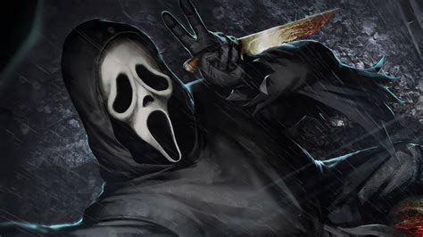 Download Ghostface Selfie DBD Art Wallpaper | Wallpapers.com