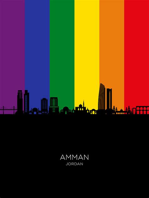 Amman Skyline #03 Digital Art by Michael Tompsett | Fine Art America