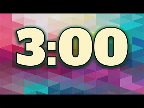 3 Minutes timer with alarm. - YouTube