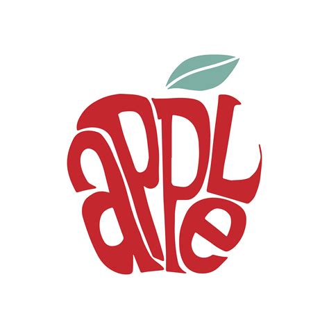 Apple word typography design illustration - Download Free Vectors, Clipart Graphics & Vector Art