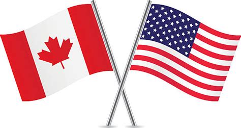 Canada Us Flag Illustrations, Royalty-Free Vector Graphics & Clip Art ...