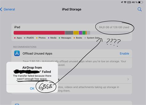 AirDrop fails - but there is enough stora… - Apple Community