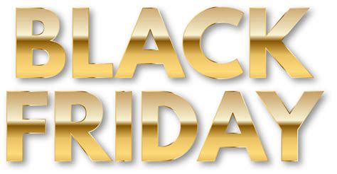 Black Friday Golden Text 11720972 PNG