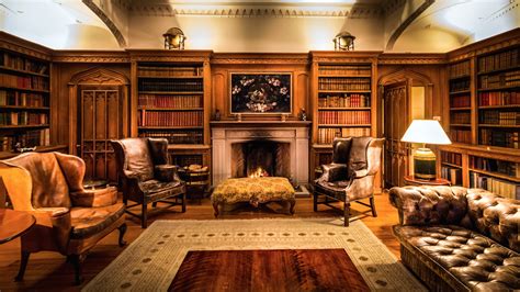 Library at Luttrellstown Castle Resort Alpine Lodge, Castles Interior ...